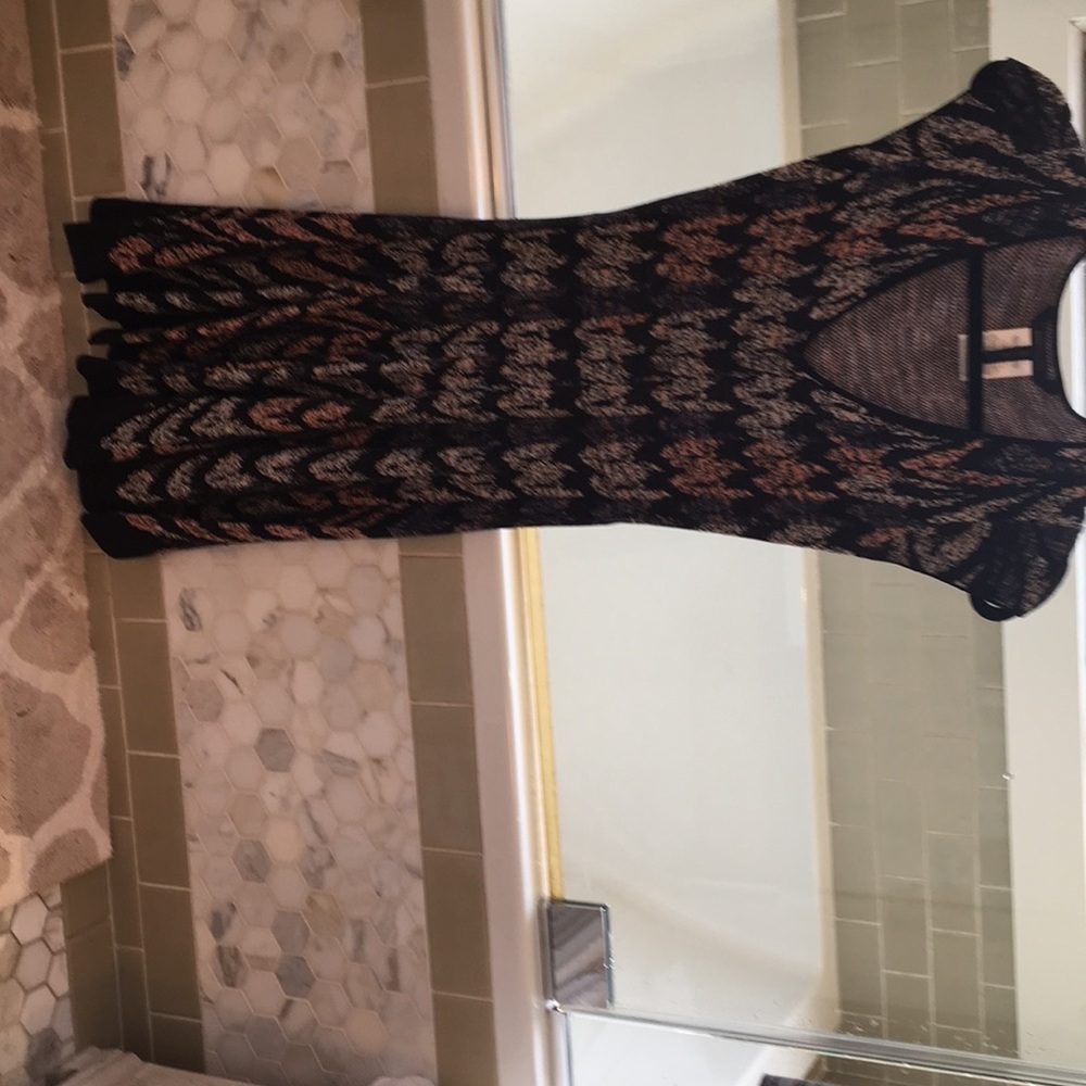 Beautiful silk/cotton BCBG dress. Barely worn